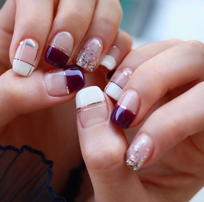 上班必備 French nail 法式指甲
